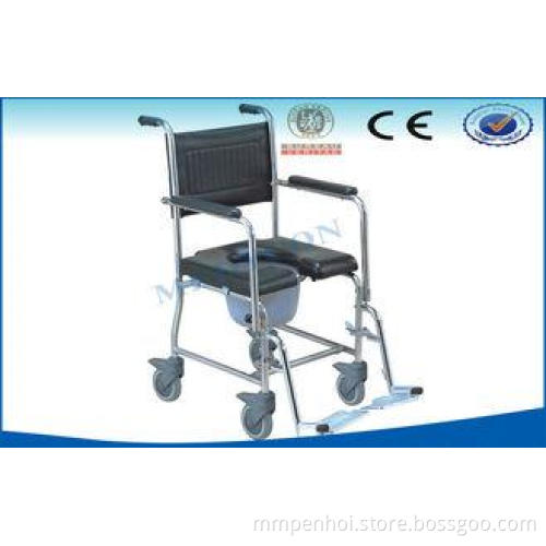Fold Up Wheelchair For Old Man Rehabilitation , Portable Co